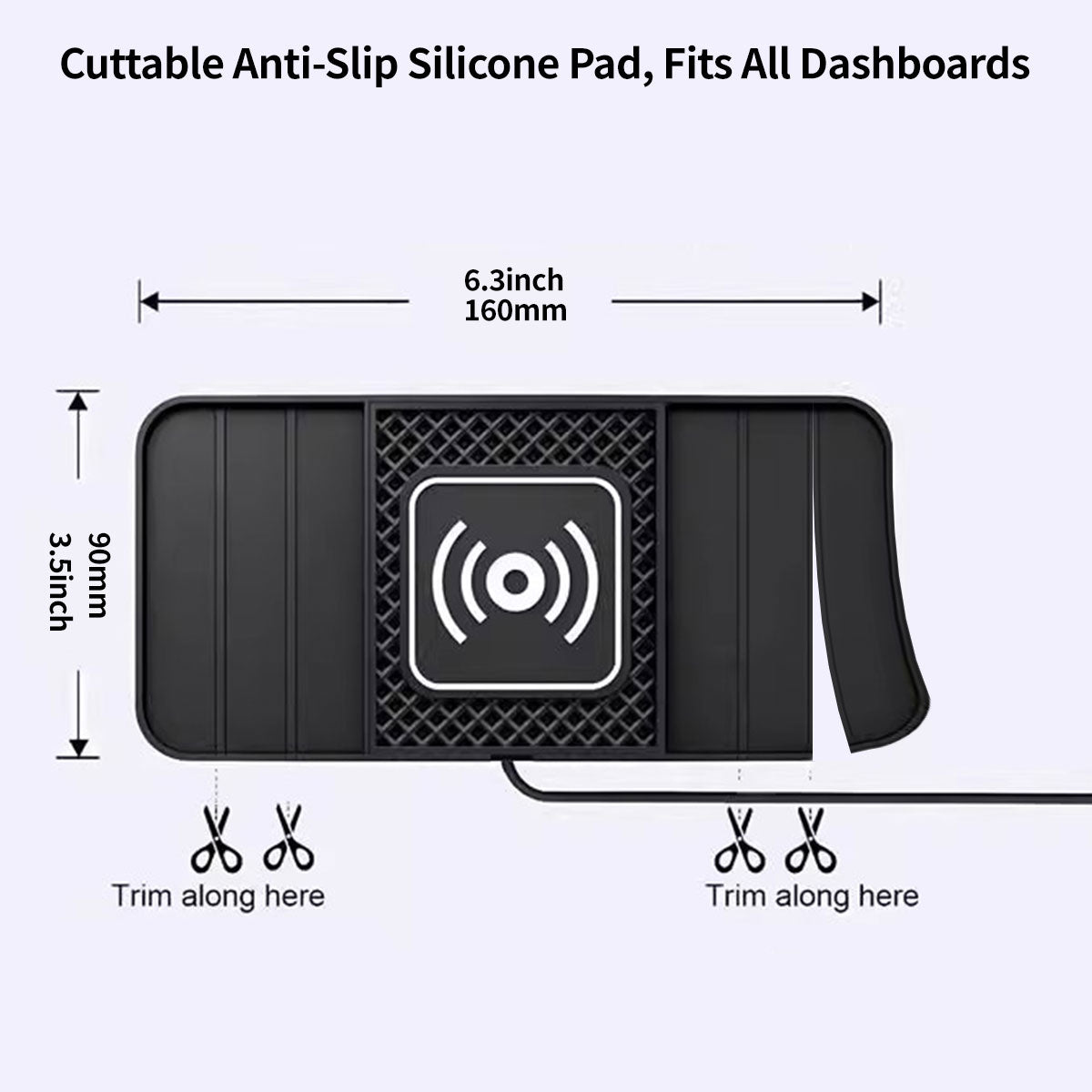 Wireless Car Charger with Dual Slots and Ambient Lighting - 20W - Souliia