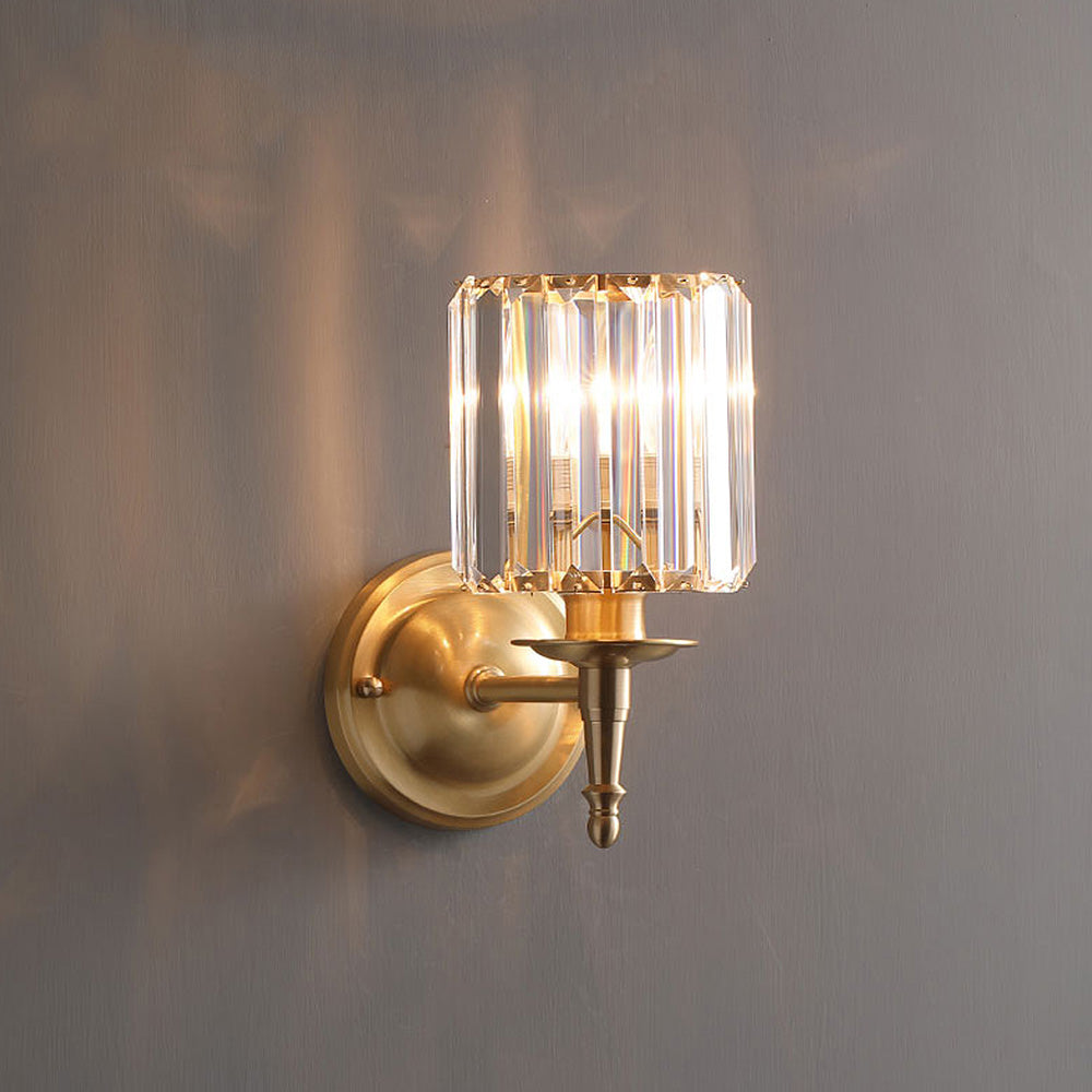 Lustrielle funkelnde Kristall-Wandlampe im Vintage-Stil – luxuriöse Wandleuchte für Flur & Esszimmer | Souliia