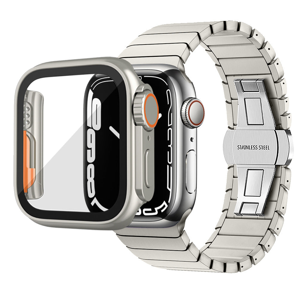 NovaGuard Waterproof Apple Watch Case — Slim, 9H Glass Shield