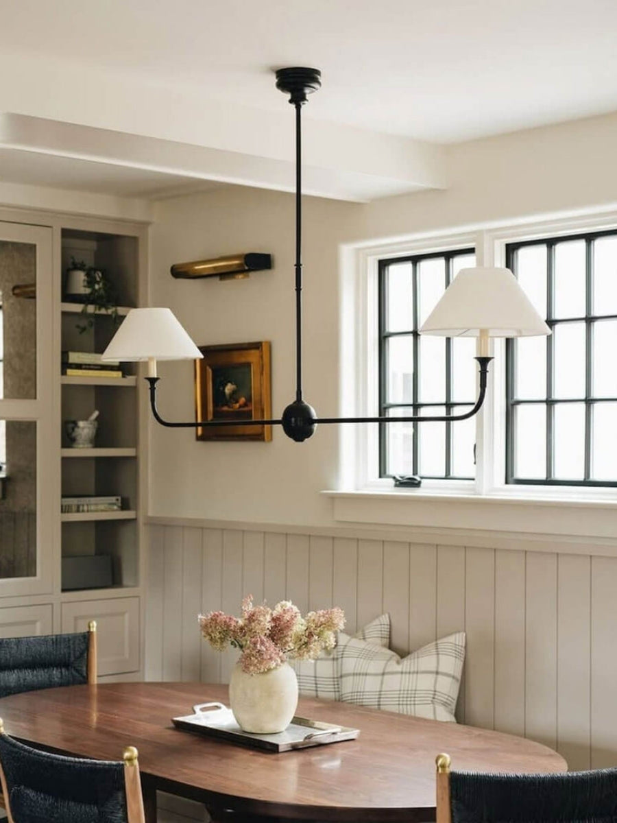 Sleek Chandelier Featuring Layered Linear Silhouette | Souliia