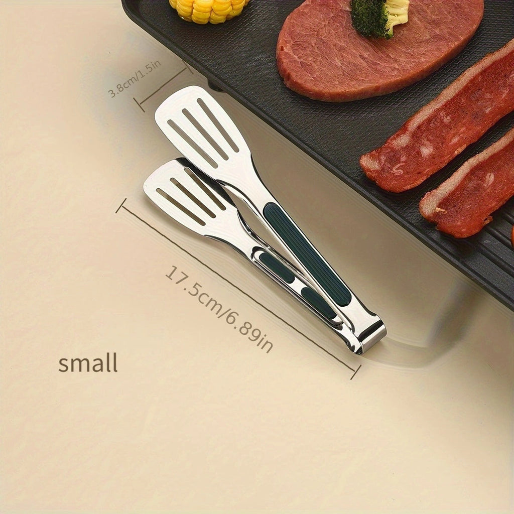 Servetong Stainless Steel Tongs — Non-Slip Grip Handles