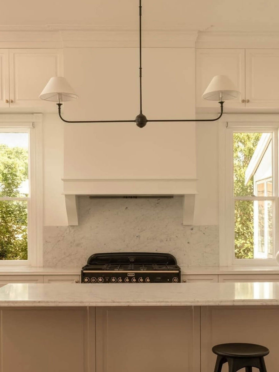 Sleek Chandelier Featuring Layered Linear Silhouette | Souliia