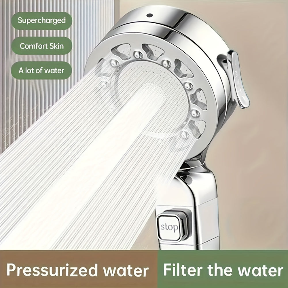 Aqua Serene Modern Shower System — Square Rainfall Head and High-Pressure Massage Spray