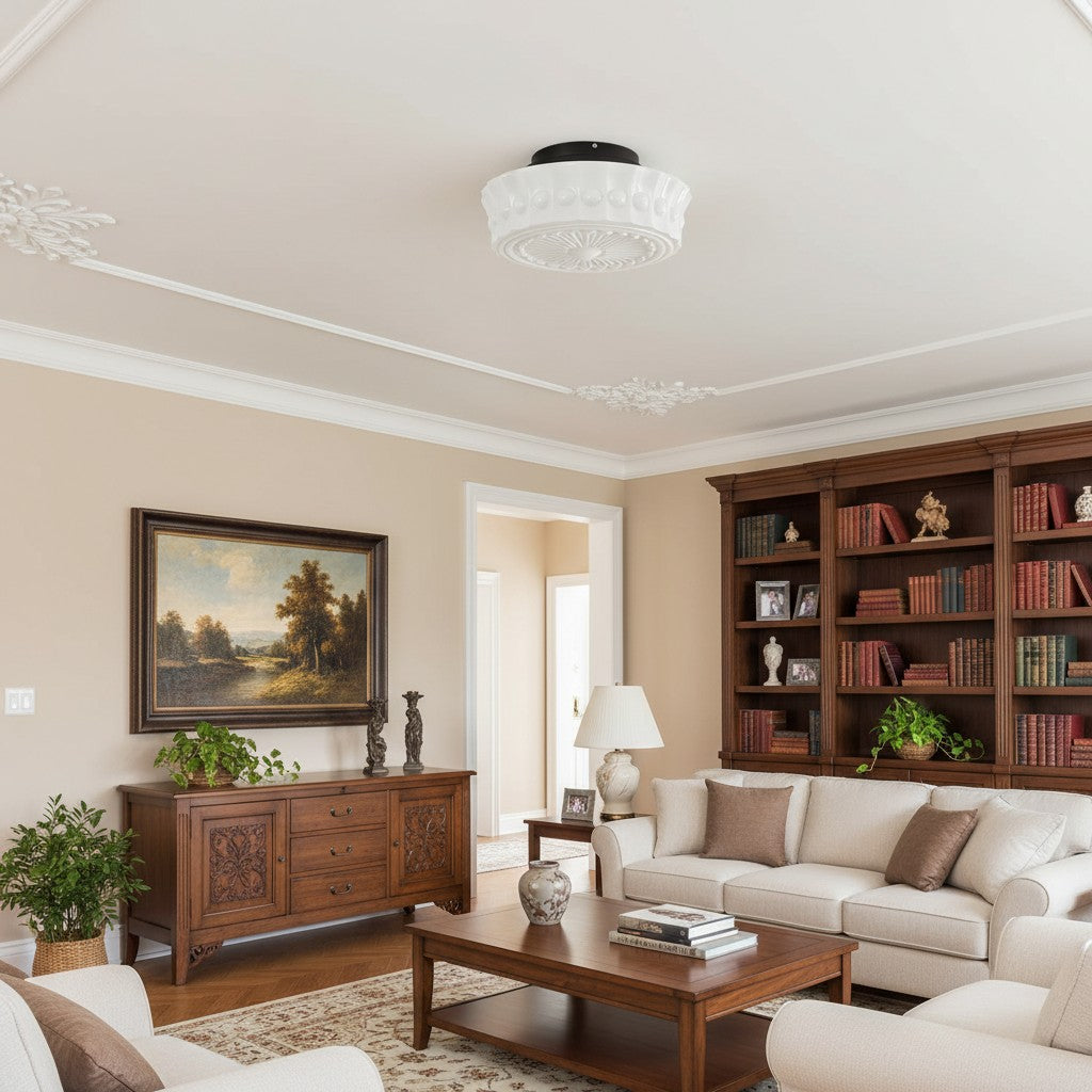 Rigidus Curved Ceiling Light - Minimalist Glass for Living Rooms and Hallways | Souliia