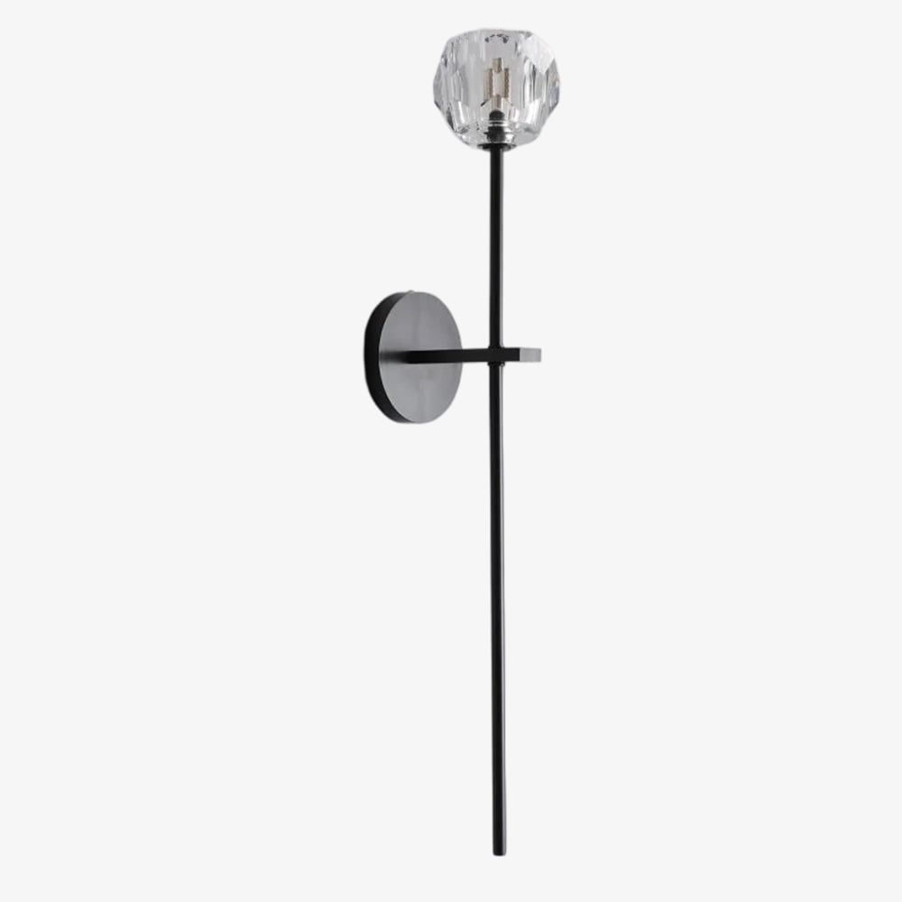 Lustrielle Clear Glass Cylindrical Wall Sconce – Modern Luxury Wall Light for Hallway | Souliia