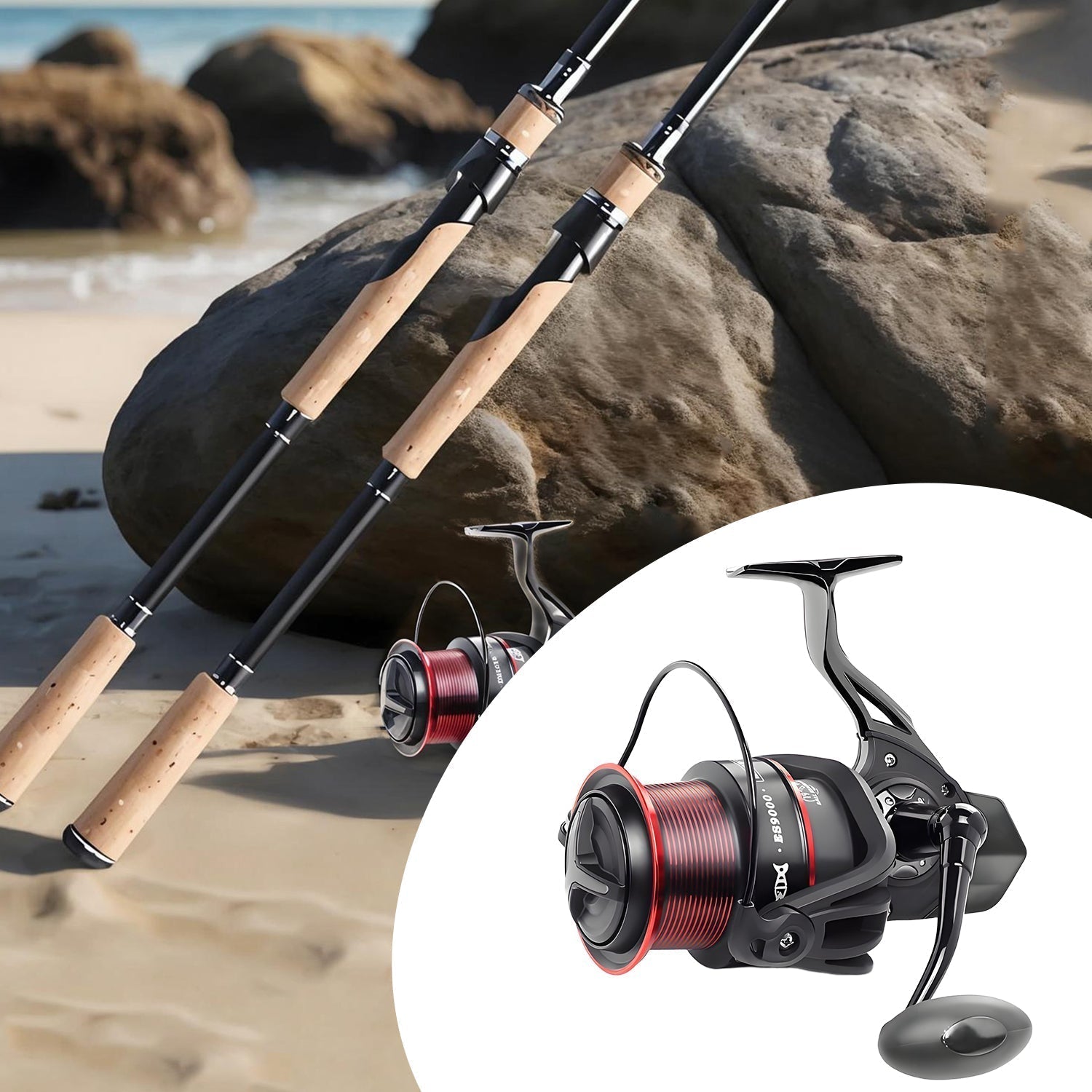 Ultra-Smooth Spinning Reel for Fishing - 22lb Drag Capability - Souliia