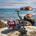 Ultra-Smooth Spinning Reel for Fishing - 22lb Drag Capability - Souliia