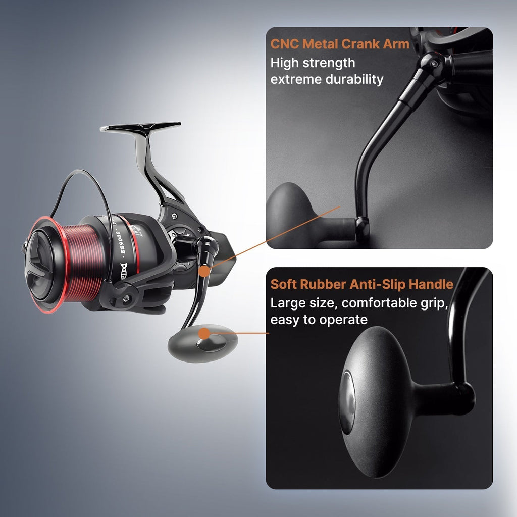 Ultra-Smooth Spinning Reel for Fishing - 22lb Drag Capability - Souliia