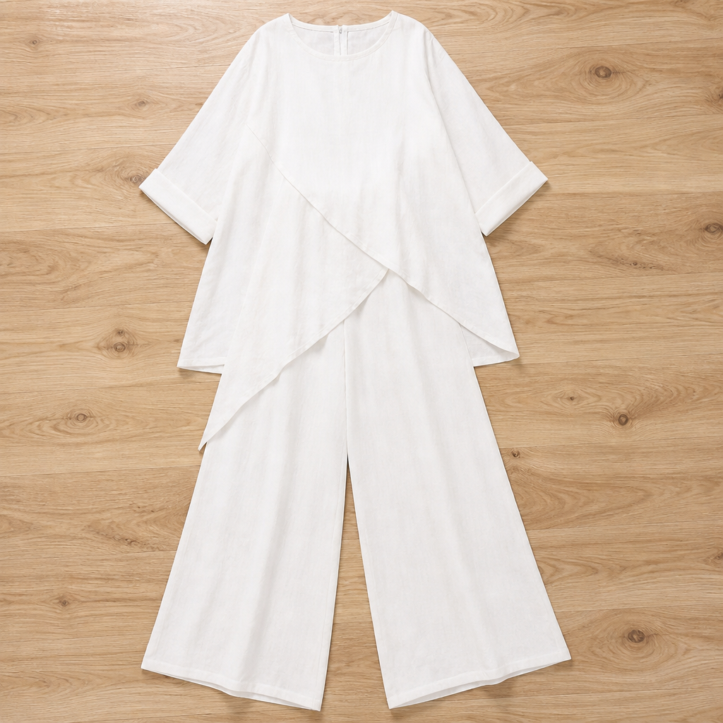 SerenaAura Two-Piece Loose Set — Unleash Effortless Confidence with Every Move - Souliia