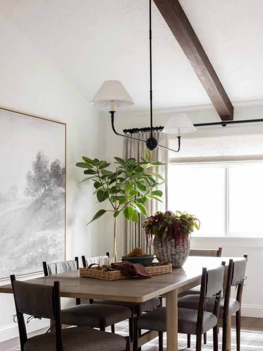 Sleek Chandelier Featuring Layered Linear Silhouette | Souliia