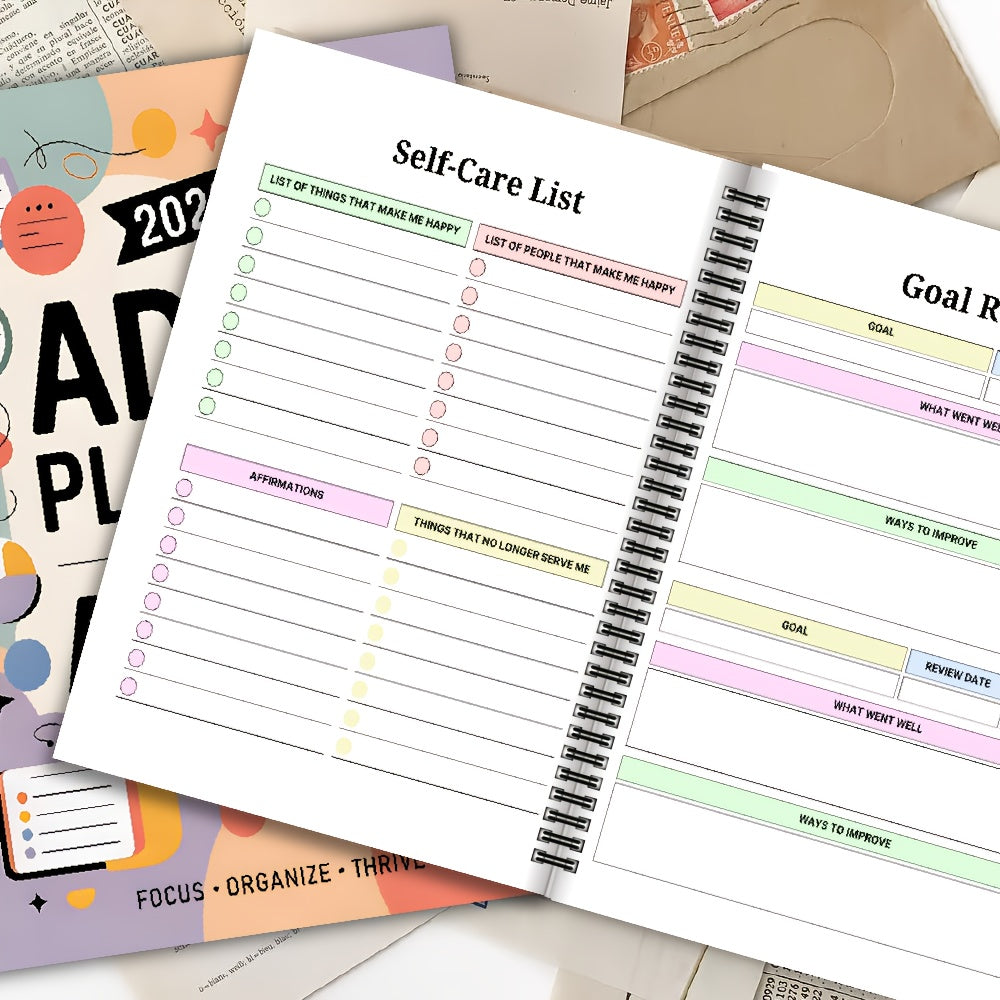 FocusVault 2026 ADHD Daily and Weekly Task Planner
