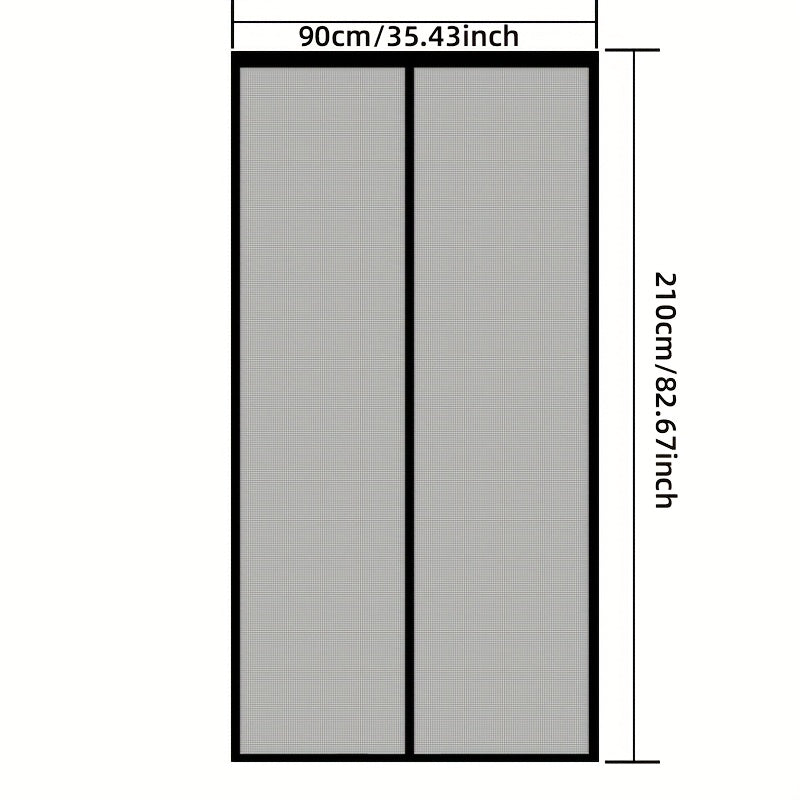 Magnaseal Magnetic Door Mesh Curtain — Drill Free Installation, Automatic Closure