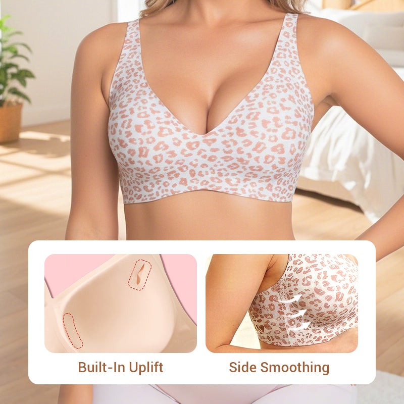 VivaLuxe – Seamless Wireless Lift Bra with Side Smoothing - Souliia