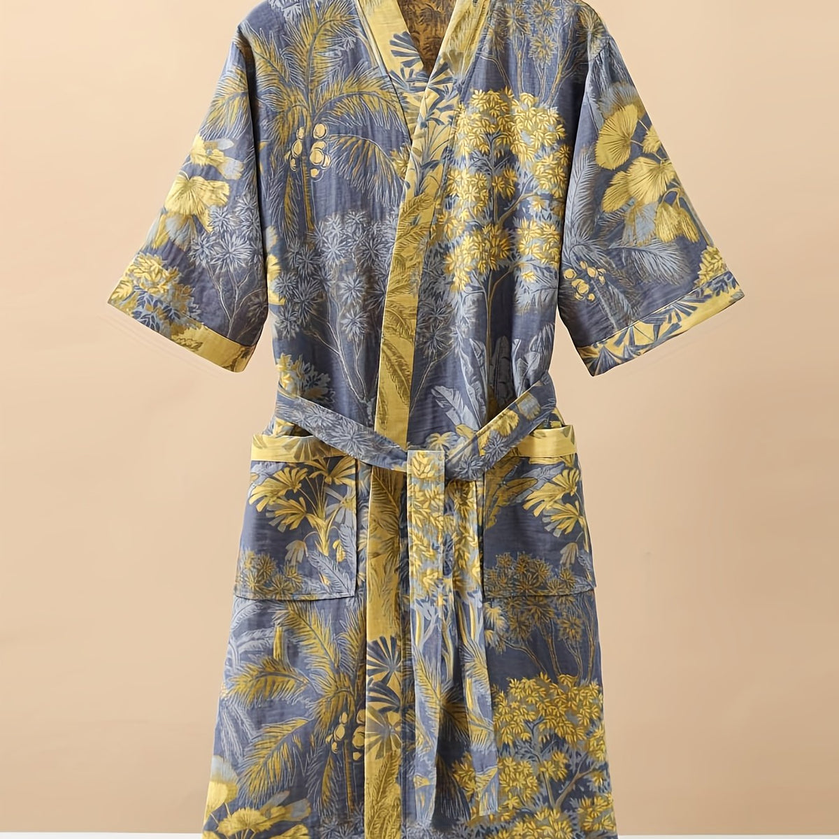 Luxeloom Unisex 100% Cotton Gauze Sleepwear Set — Breathable, Double-Layer Weave