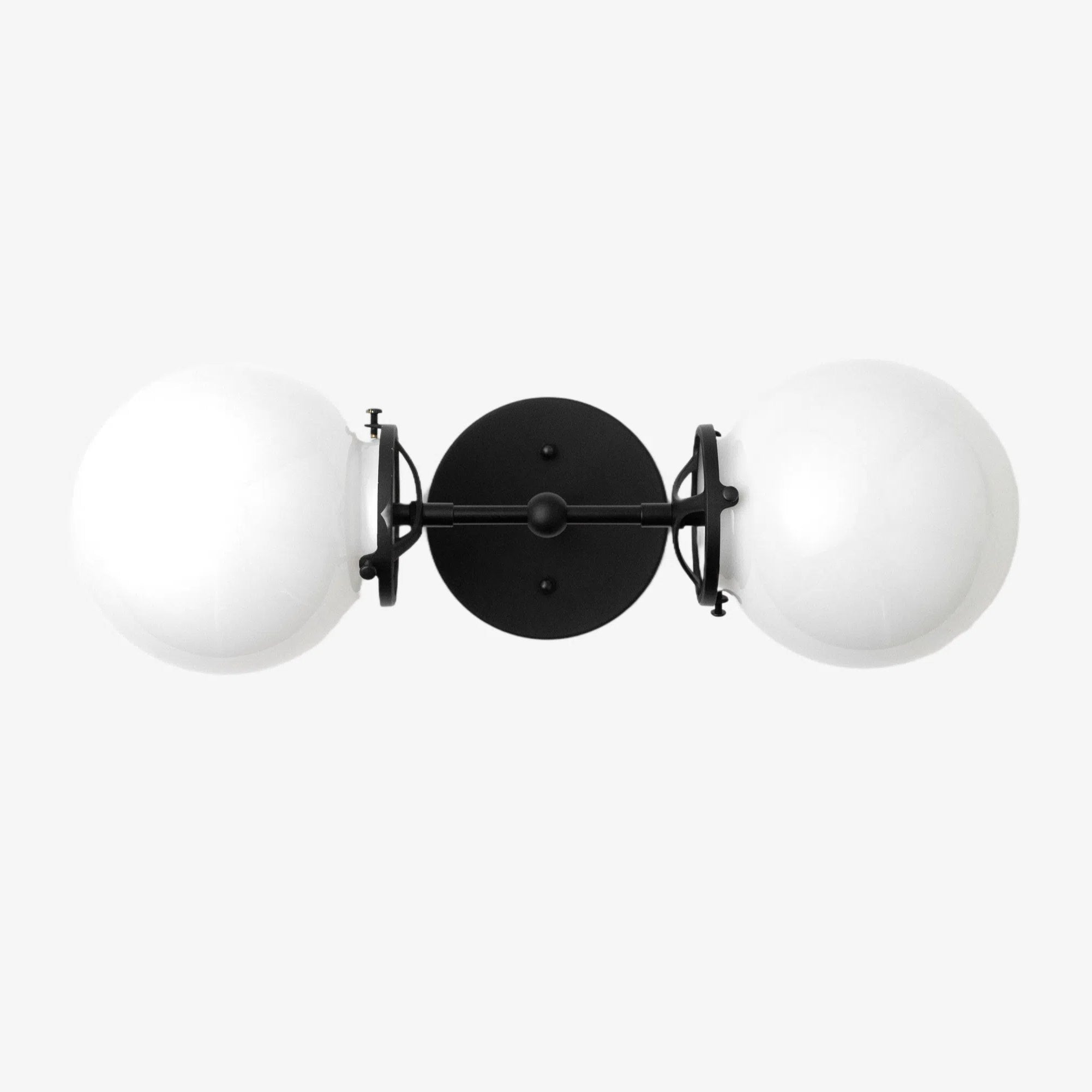 Lumio Globe Opal Glass – Mid-Century Modern Bathroom Wall Sconce | Souliia