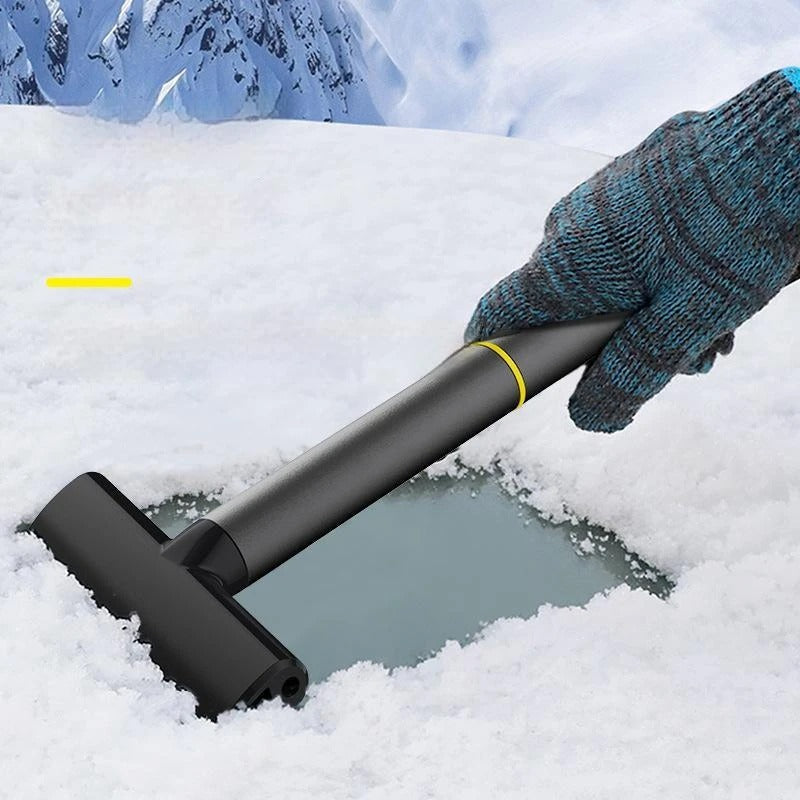 Dual-Action Car Ice Scraper and Snow Shovel — Clear Stone Hook