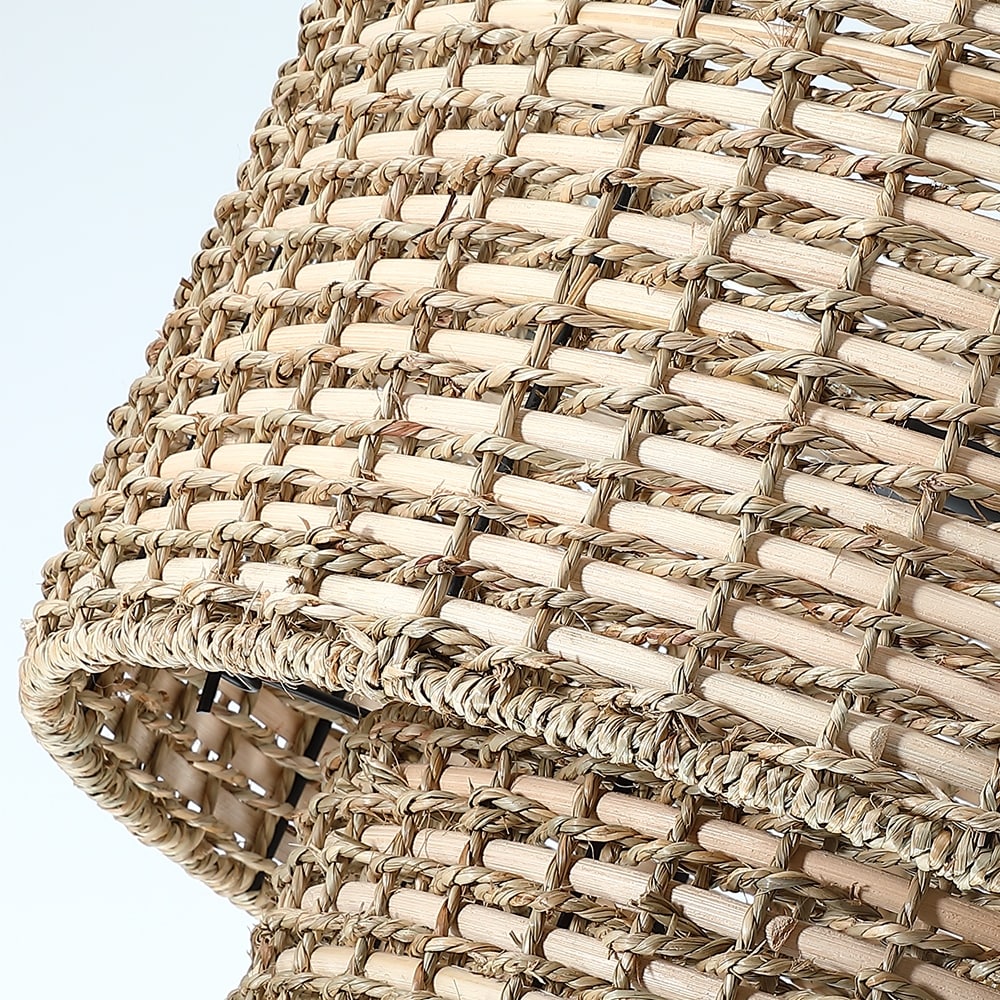 Rattanvo zweifache Rattan-Pendelleuchte – natürliche Struktur für Essbereiche und Lobbys | Souliia