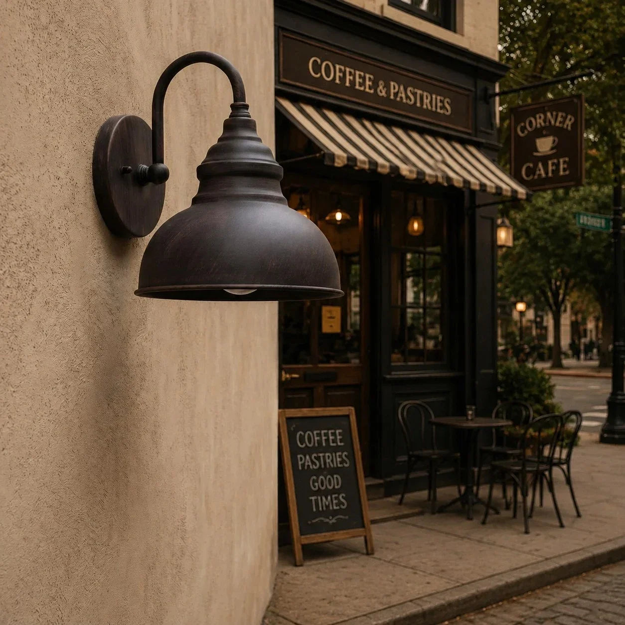 Solenvo Industrial Metal Wall Light - American Vintage Style for Garden and Porch Lighting | Souliia