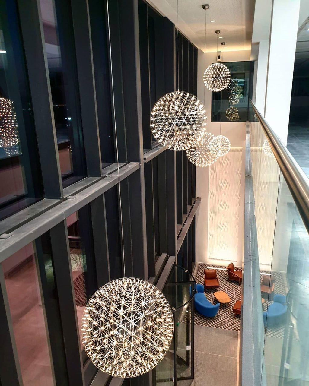 Silver Spark Ball Pendant Light | Souliia