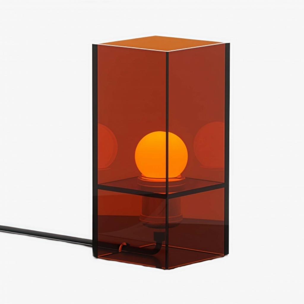 Sunset Ocean Horizon Gradient Tischlampe – Moderne Acryl-Lampe fürs Schlafzimmer | Souliia