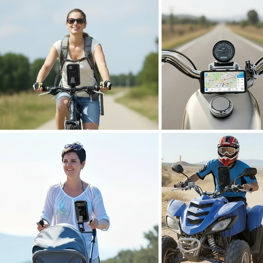 Bikewise Telescoping Magnetic Phone Holder — ABS Mounting Bracket