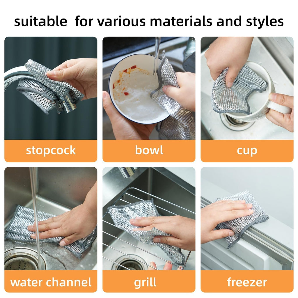 Paños de limpieza suaves de 20 piezas para utensilios de cocina sin rayones