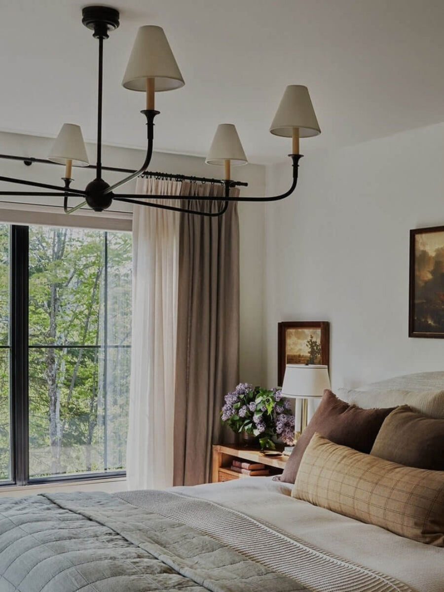 Sleek Chandelier Featuring Layered Linear Silhouette | Souliia