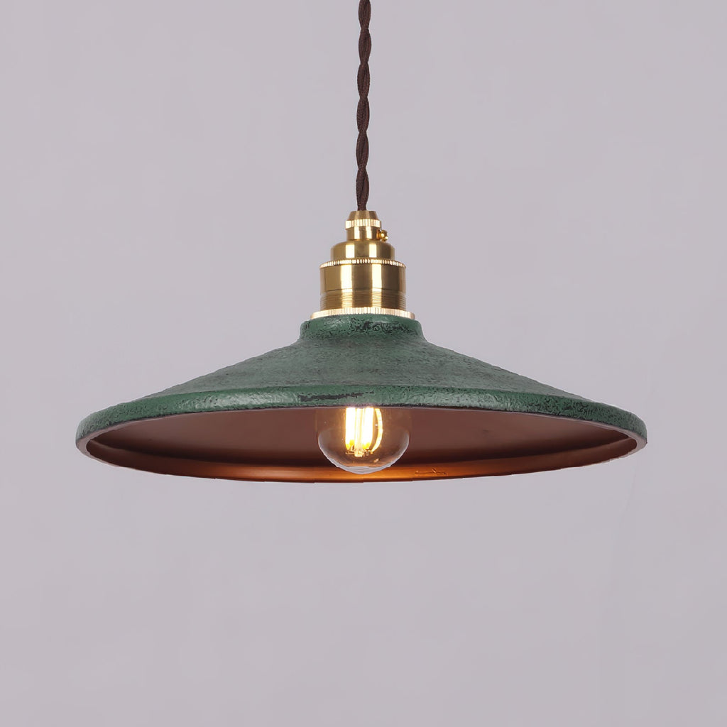Rustic-tyylinen lautasvarjostimellinen riippuvalaisin | Souliia