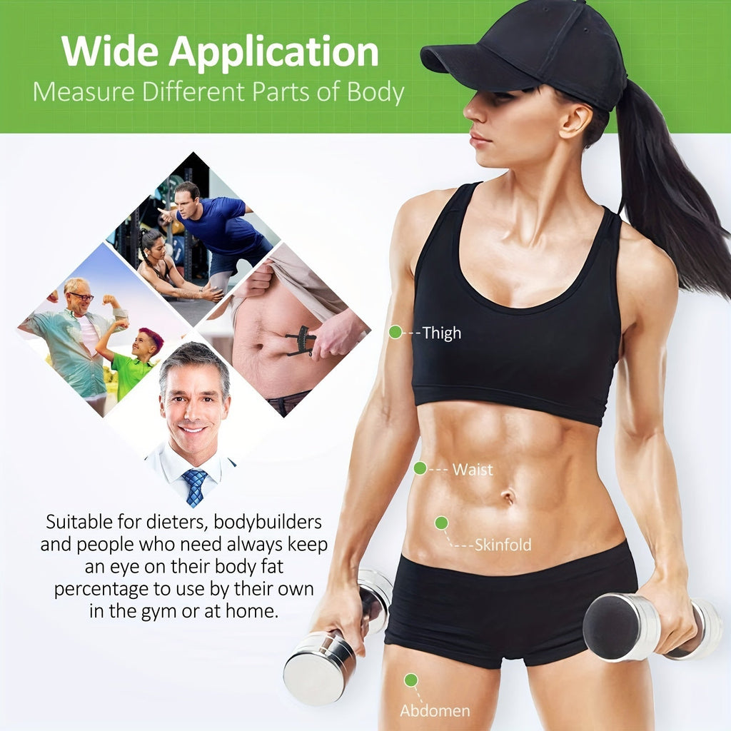 Caliperfit Body Fat Caliper — Precision Pinch-and-Read Skinfold Gauge