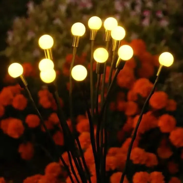 Vandtætte solcellelanterner med ildflueeffekt (6 LED'er) - Souliia