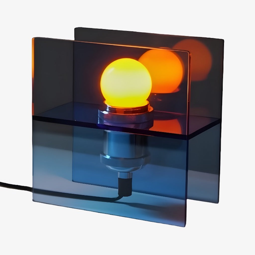 Sunset Ocean Horizon Gradient Tischlampe – Moderne Acryl-Lampe fürs Schlafzimmer | Souliia