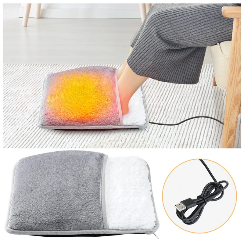 Coussin chauffant USB pour garder les pieds au chaud confortablement et en continu - Souliia
