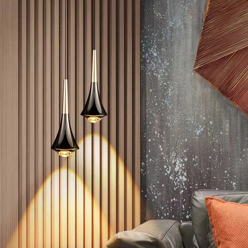 Lumenora LED Teardrop Pendant Light — Nordic Metal Ceiling Fixture