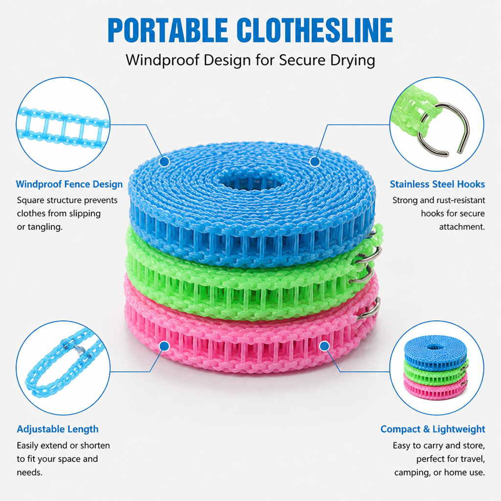 VentoDry Portable Clothesline — Keep Clothes Fresh, Crisp, and Perfect Anywhere You Hang It - Souliia