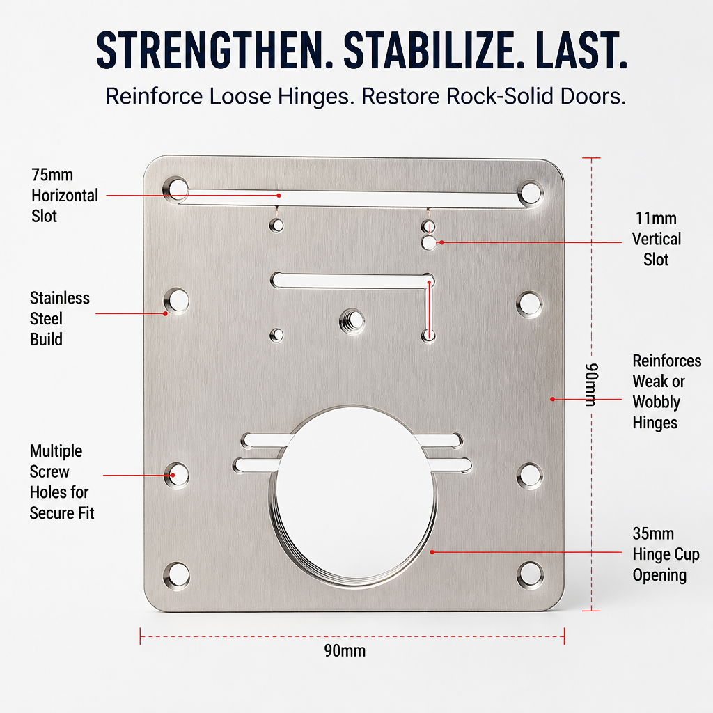 SecureHinge — Turn Wobbly Cabinet Doors into Rock-Solid Strength Instantly - Souliia