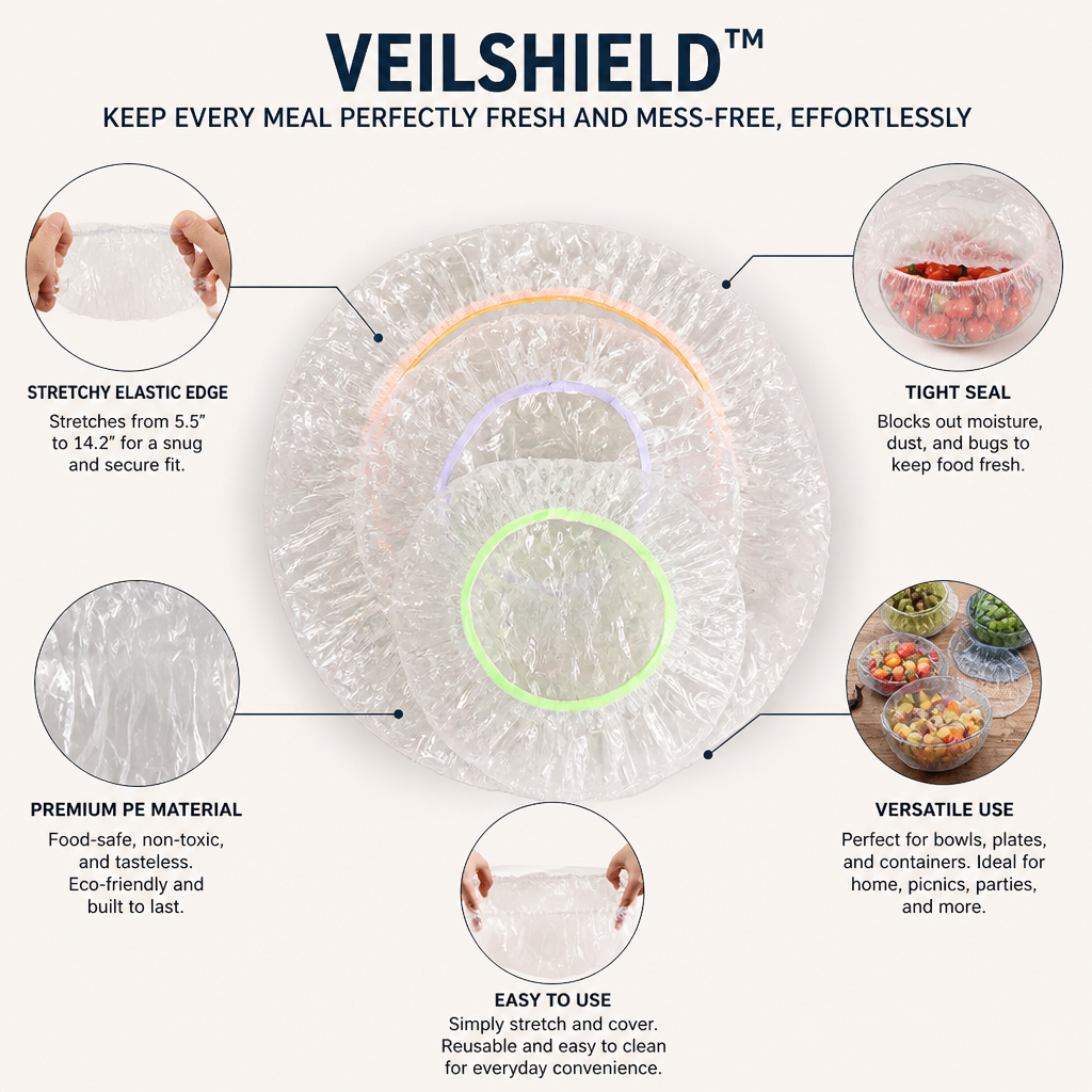VeilShield — Gardez chaque repas parfaitement frais et sans dégâts, en toute simplicité - Souliia