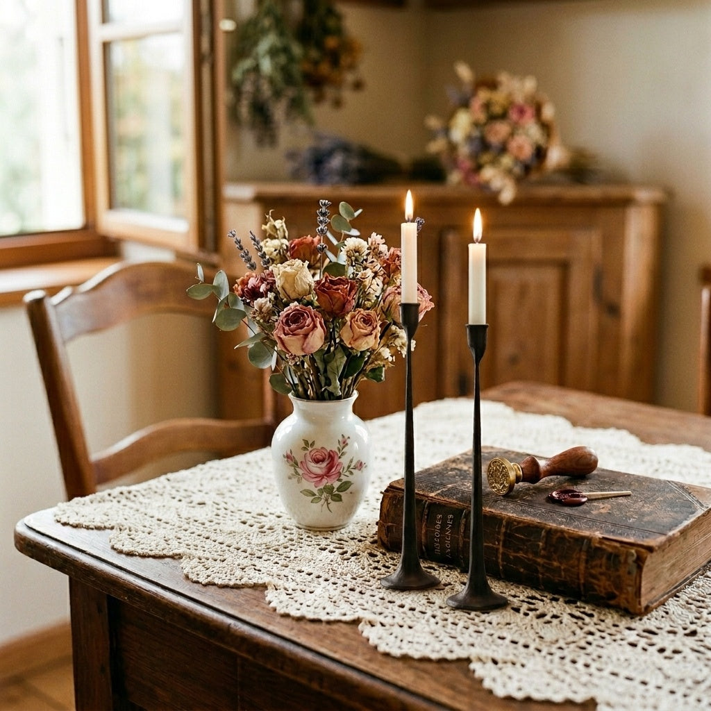 Tegna Modern Tall Candle Stands - Elegant Home Décor for Dining | Souliia
