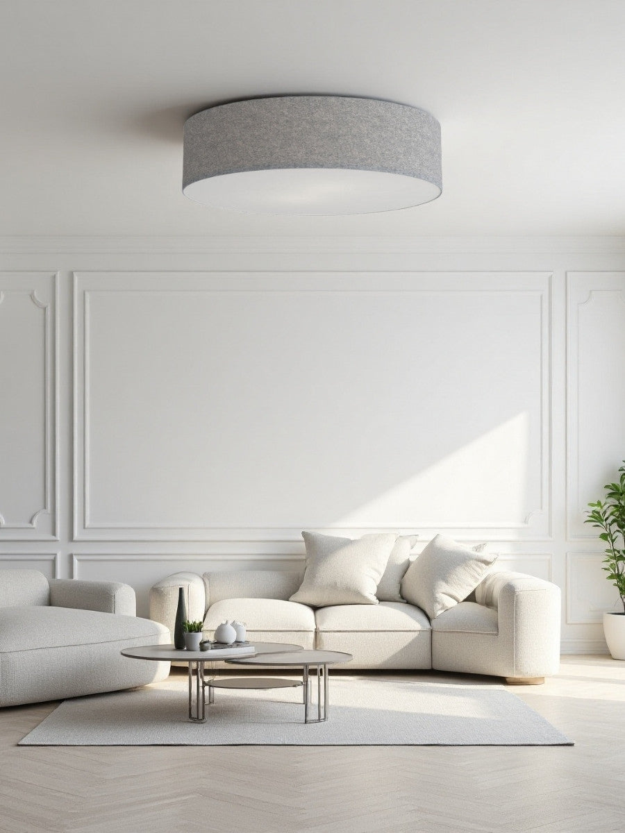 Soft Deckenlampe – Stoff- und Acryl-Rundleuchte für stimmungsvolles Licht | Souliia