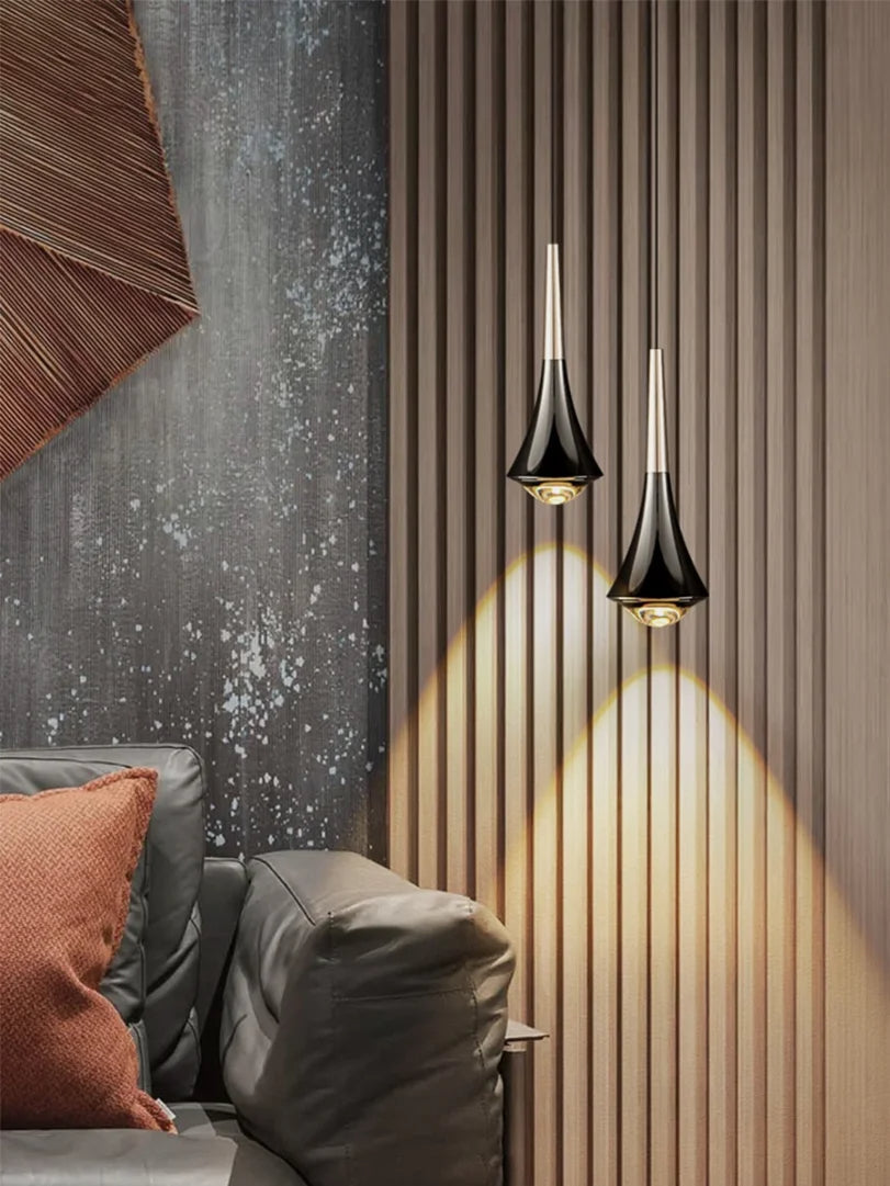 Lumenora LED Teardrop Pendant Light — Nordic Metal Ceiling Fixture