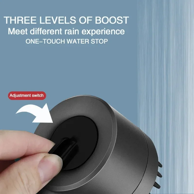 High-Pressure Water Filtering Shower Head — Advanced Filtration