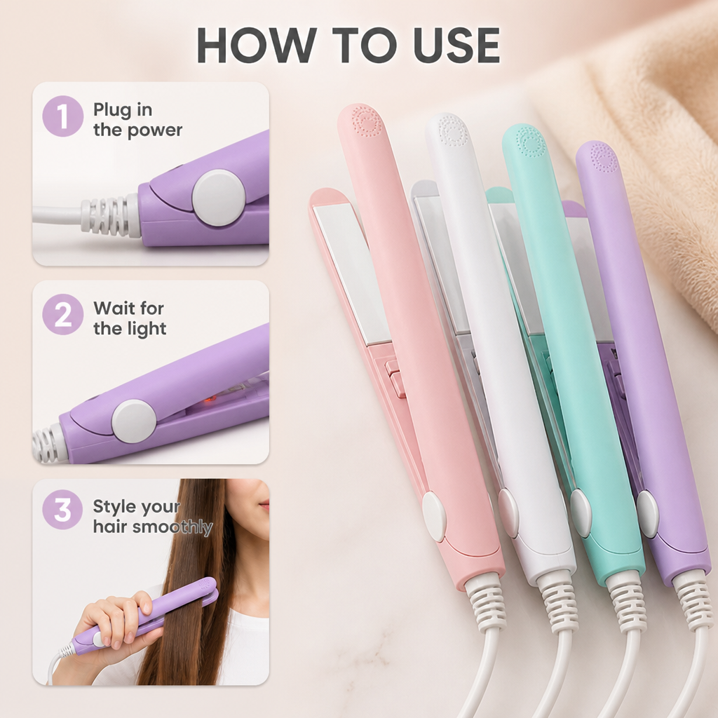 VioraLux Mini Styler — Salon-Perfect Hair That Turns Heads Everywhere You Go - Souliia