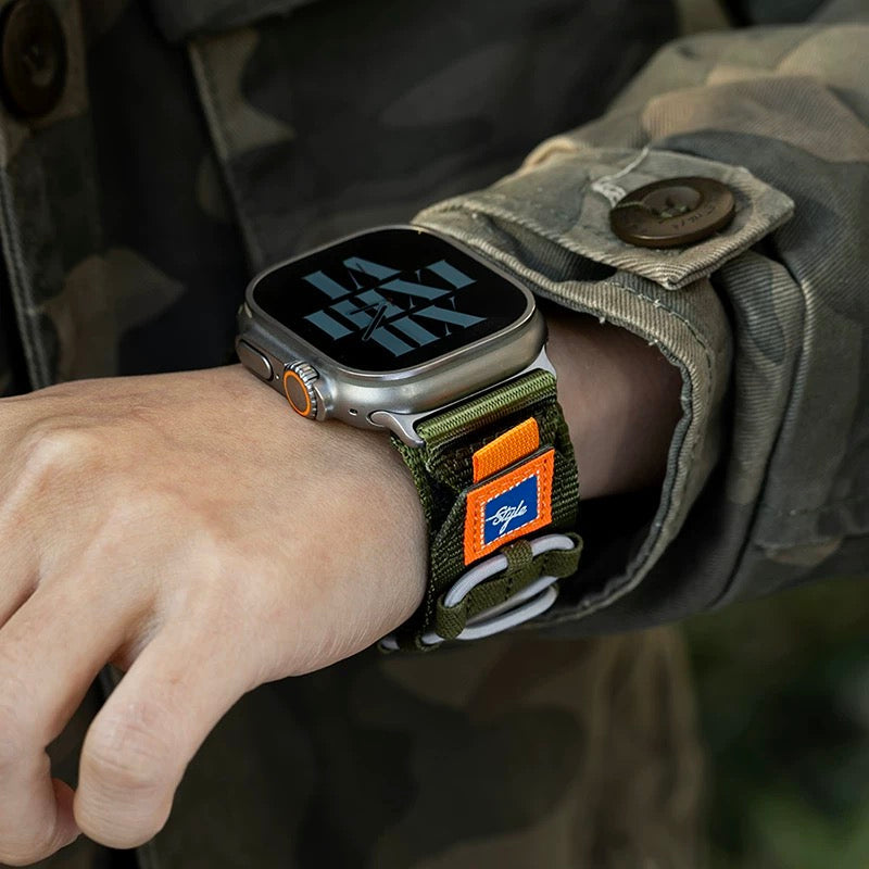 Pleciony nylonowy pasek do Apple Watch – stylowy design - Souliia