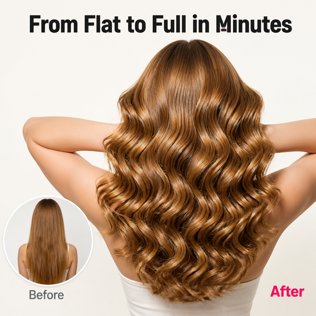 VivantaCurl — Wrap, Curl & Release Soft Waves in Seconds Without Tangles or Burns - Souliia