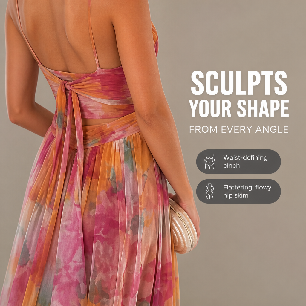 SerenLuxe Long Dress — Illuminate Every Moment with Effortless Grace and Freedom - Souliia