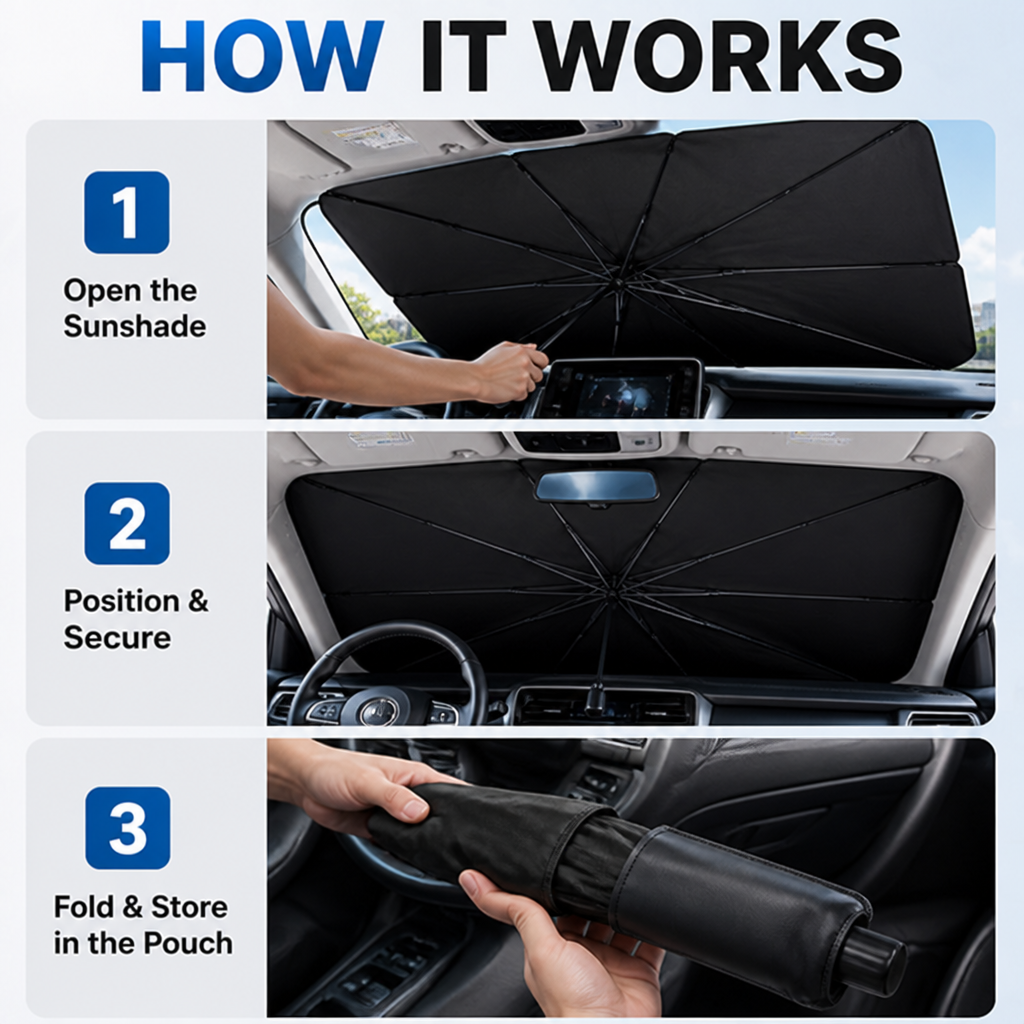 ShadeShield — Step Into Instant Coolness and Save Your Car from Sun Damage - Souliia