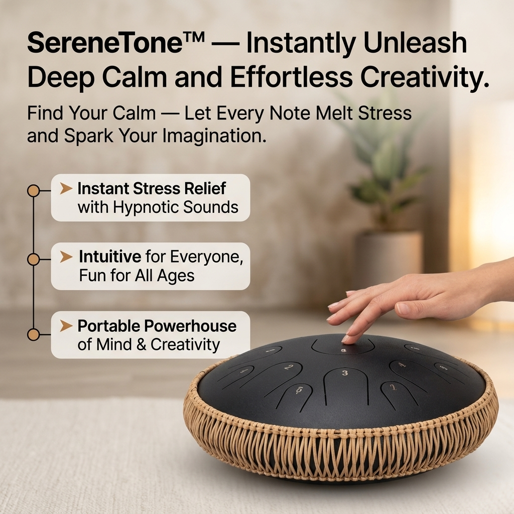 SereneTone — Instantly Unleash Deep Calm and Effortless Creativity - Souliia