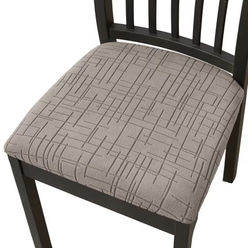Crossfit Elastic Dining Chair Covers — Cross-Textured Stretch Fabric, Secure Fit