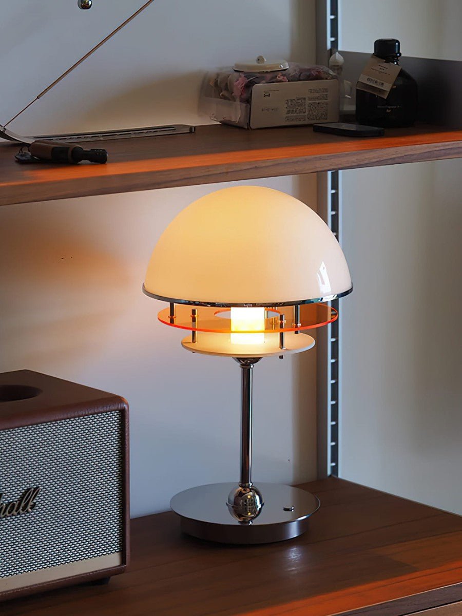 Sunset Bauhaus Vintage Stil Acryl Sonnenuntergang Tischlampe - AFTERGLOW S2 | Souliia
