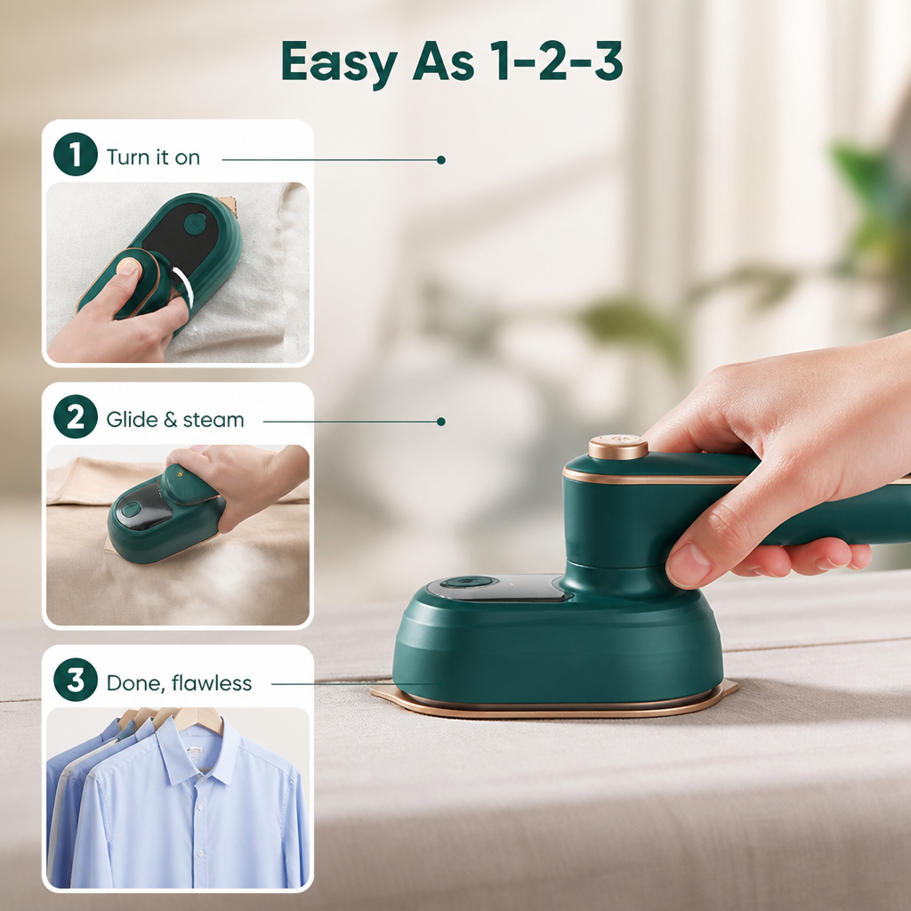 VestaPress — Look Flawless Instantly with Precision Steam Power Anywhere - Souliia