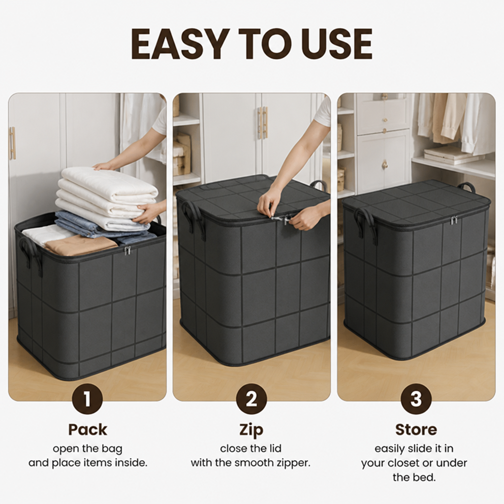VestaGuard — Take Back Your Closet with Effortless, Bulky Bedding Storage That Lasts - Souliia